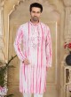 Festive Wear Mirror Embroidered Cotton Silk Kurta Pajama