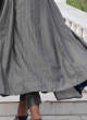 Silk Grey Color Anarkali Set With Dupatta