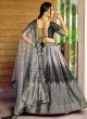 Wedding Wear Black Sequins Embroidered Lehenga Choli