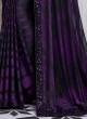 Violet Color Shimmer Silk Classic Saree