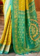 Lemon Yellow Banarasi Silk Saree With Weaving Work