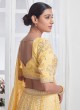 Yellow Thread Embroidered Designer Lehenga Choli