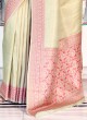 Light Green Kanjivaram Silk Festive Saree