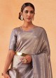 Gorgeous Lilac Silk Saree