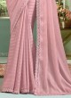 Pink Georgette Silk Trendy Saree For Women