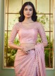 Pink Georgette Silk Trendy Saree For Women