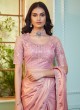 Two Tone Pink Festive Wear Saree In Georgette