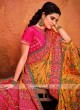 Art Silk Orange Designer Saree