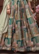 Crepe Silk Printed Readymade Anarkali Suit