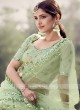 Pista Green Net Lehenga Choli