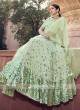 Pista Green Net Lehenga Choli