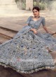 Grey Color Net Lehenga Choli