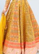 Yellow Silk Trendy Anarkali Suit