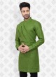 Kurta Pajama In Green And Black