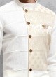 Marriage Kurta Pajama In Off-White Color