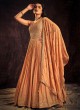 Sequins Emboidered Georgette Gown For Women