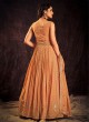 Sequins Emboidered Georgette Gown For Women