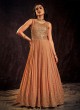 Sequins Emboidered Georgette Gown For Women