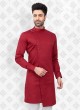 Red And White Kurta Pajama