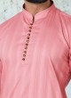 Stylist Pink Color Kurta Set