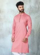 Stylist Pink Color Kurta Set