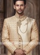 Stylish Golden Colour Sherwani