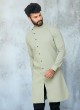 Ethnic Light Pista Color kurta Set