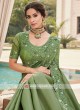 Art Silk Mehndi Green Saree