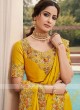 Cutwork Golden Yellow Saree