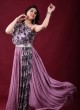 Lavender Designer Party Wear Anarkali