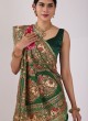 Stunning Rani and Green Traditional Gharchola Saree