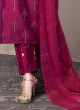 Designer Wine Color Salwar Kameez