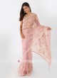 Light Pink Net Saree