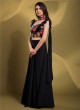 Adorable Georgette Black Lehenga Choli With Dupatta