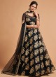 Wedding Wear Lehenga Choli In Black Color