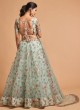 Sequins Work Lehenga Choli In Sky Blue Color