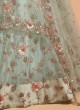 Sequins Work Lehenga Choli In Sky Blue Color