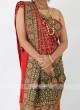 Gajji Silk Red Saree