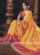 Yellow & Pink Shaded Saree