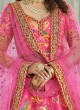 Pink Designer Lehenga Choli With Floral Print