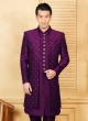 Designer Purple Indowestern Set For Men