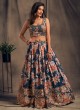 Organza Floral Printed Lehenga Choli