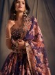 Wedding Wear Organza Floral Print Lehenga