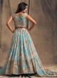 Floral Print Organza Lehenga Choli For Wedding