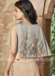 Art Silk Lehenga with Cape Style Choli