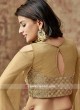 Art Raw Silk Lehenga Choli in Golden