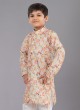 Wedding Wear Multi Color Printed Kurta Pajama
