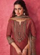 Shagufta Maroon Chanderi Silk Salwar Kameez