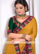 Art Silk Mustard Yellow Saree