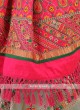 Resham Work Silk Saree